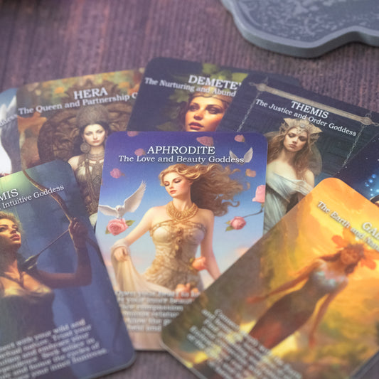 Greek Goddess oracle cards - oracle deck, 16 card deck, affirmation cards, tarot deck, oracle cards, feminine cards, greek pantheon