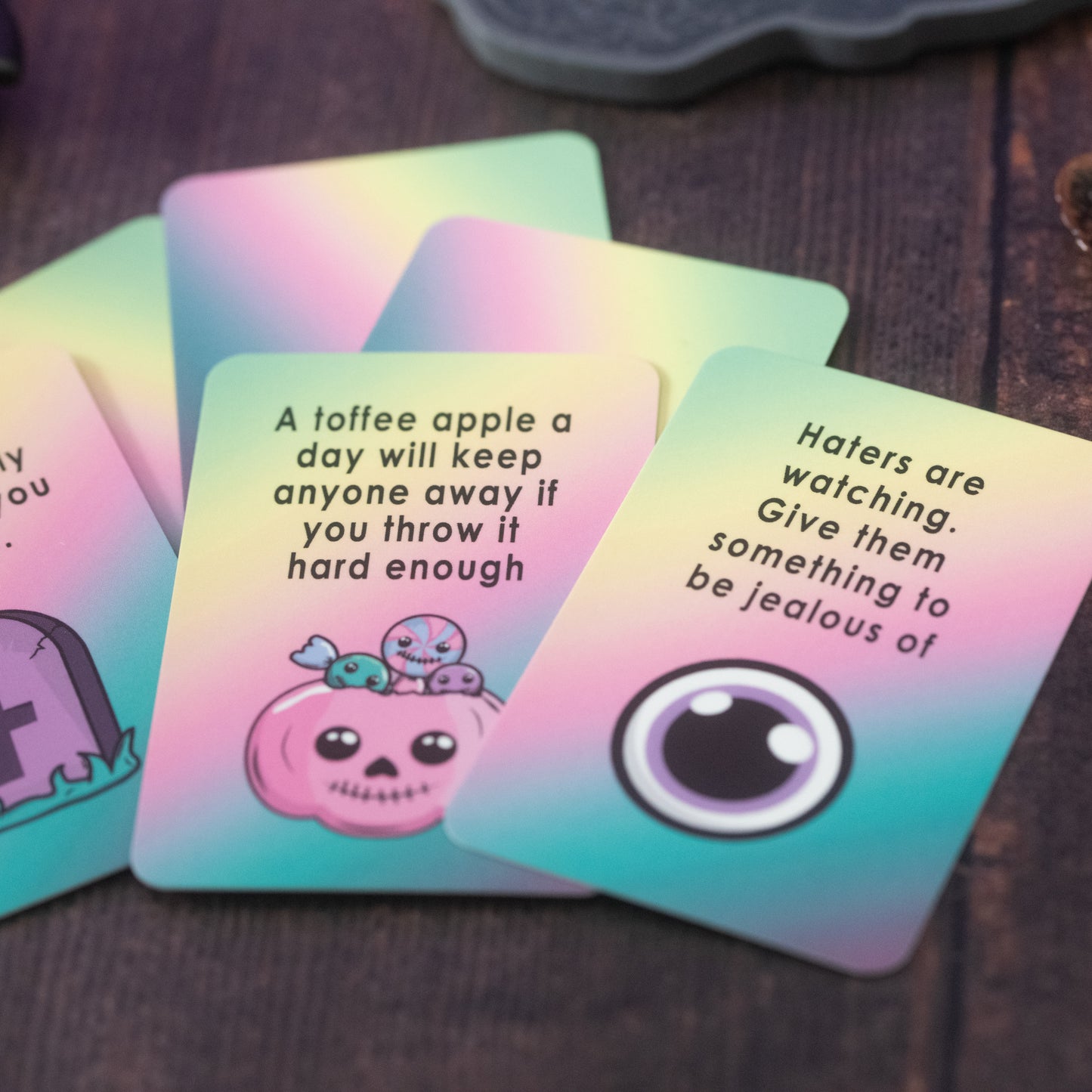 The Sweary Affirmation Shop - Affirmation Deck | Funny Pastel Affirmations | 20 Card Set | Gender Neutral